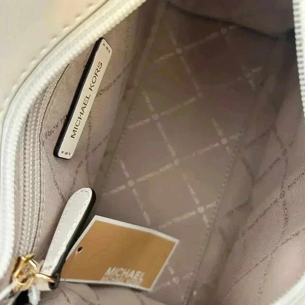 Michael Kors Purse Hamilton Satchel Crossbody Golden Rod Multi - Picture 8 of 9